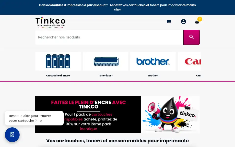 Screenshot of tinkco.com