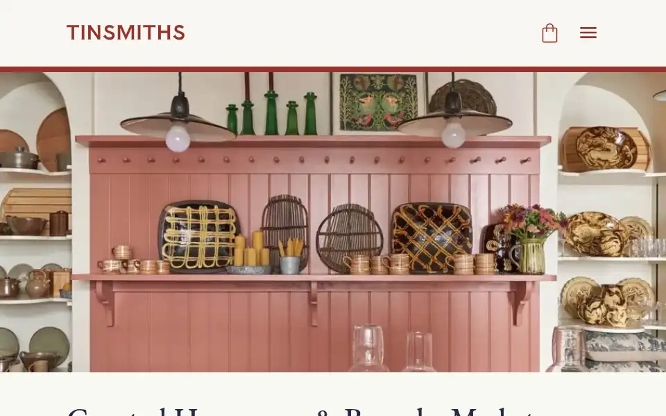 Screenshot of tinsmiths.co.uk