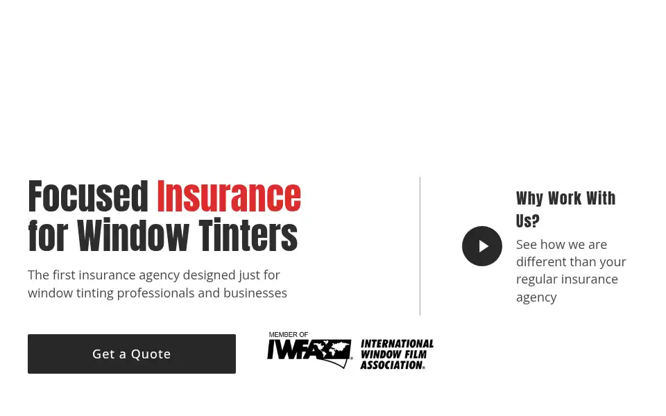 Screenshot of tintinginsurance.com