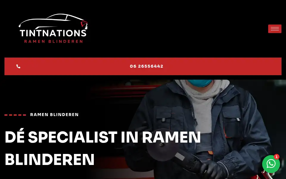 Screenshot of tintnations.nl