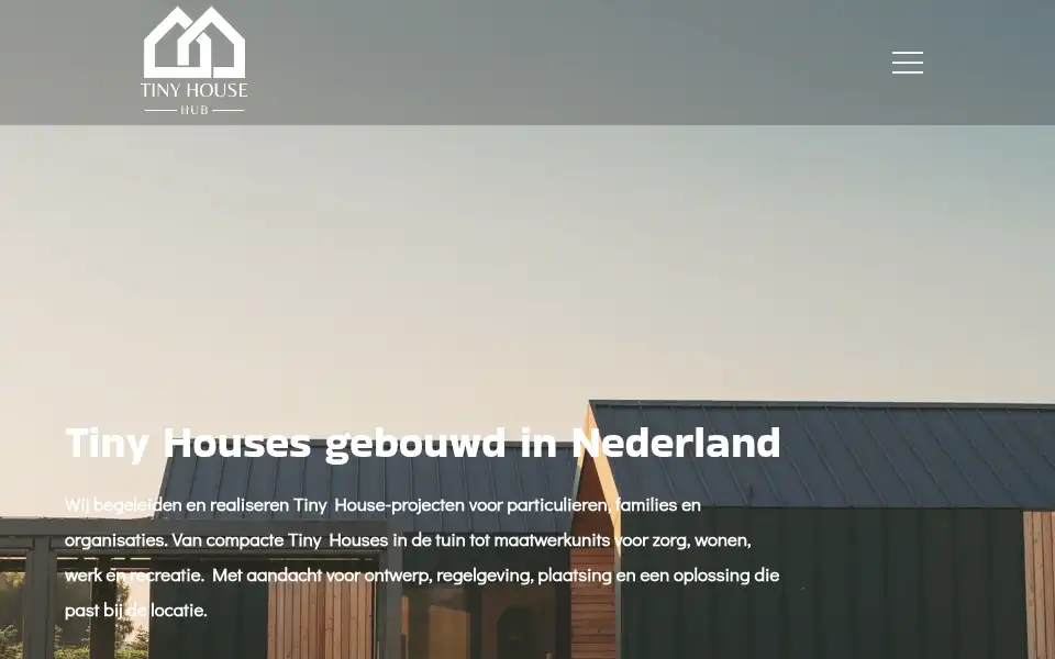 Screenshot of tinyhousehub.nl