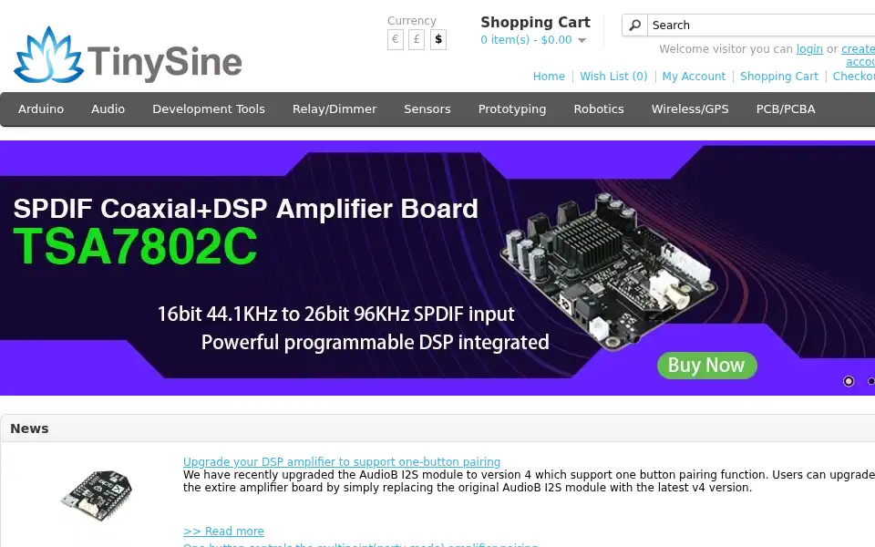 Screenshot of tinyosshop.com