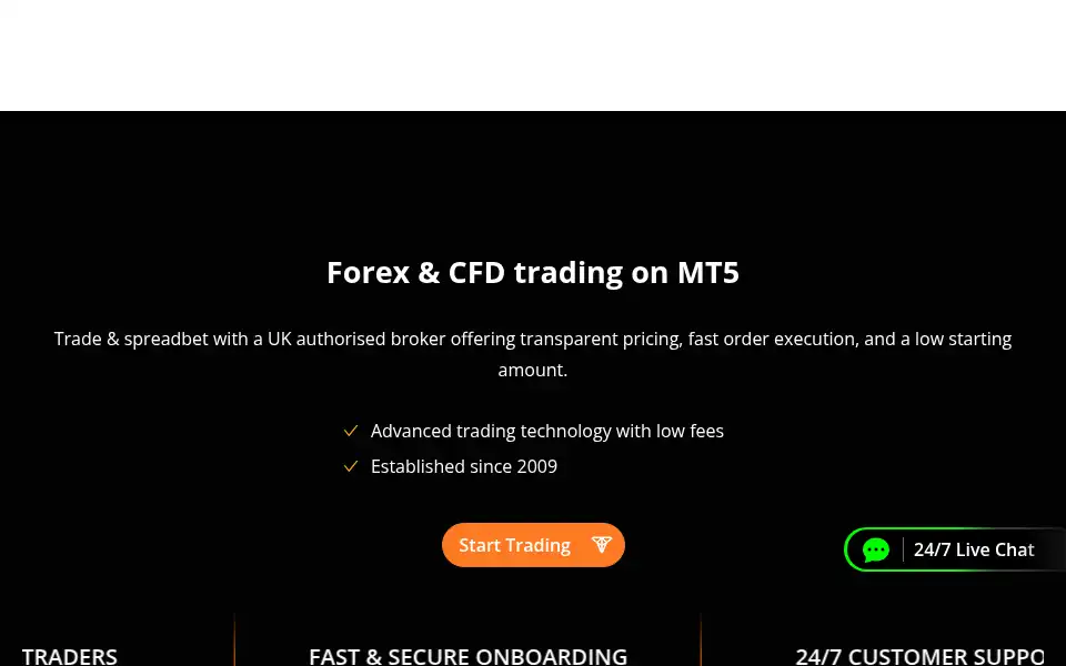 Screenshot of tiomarkets.uk