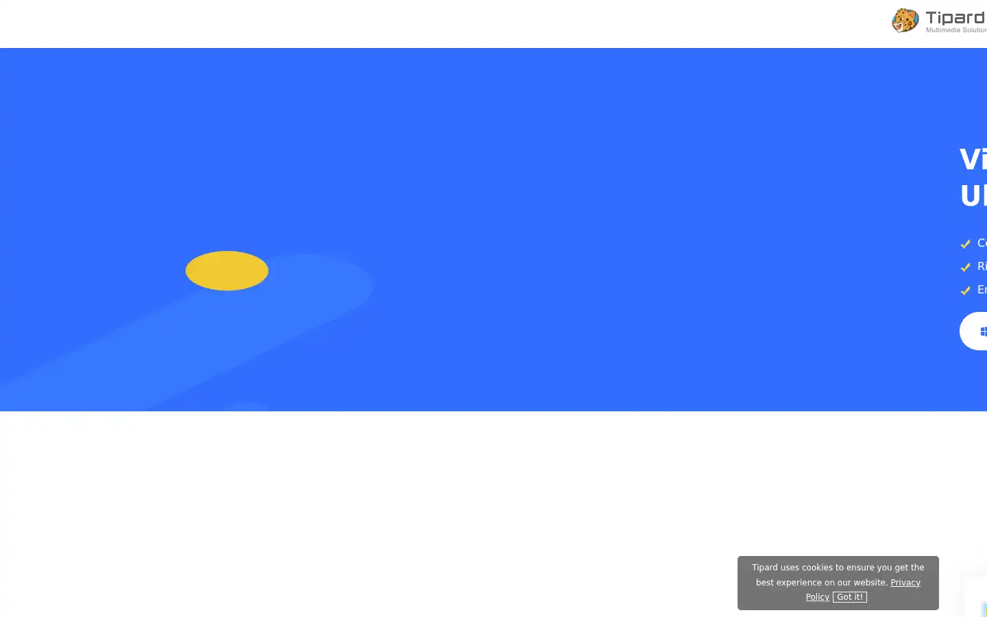 Screenshot of tipard.com