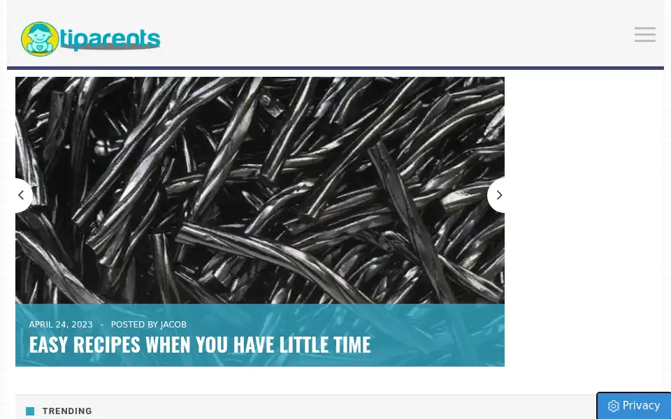 Screenshot of tiparents.com
