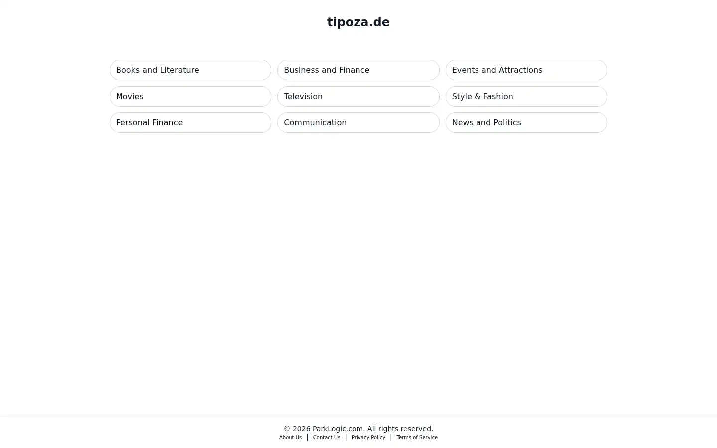 Screenshot of tipoza.de