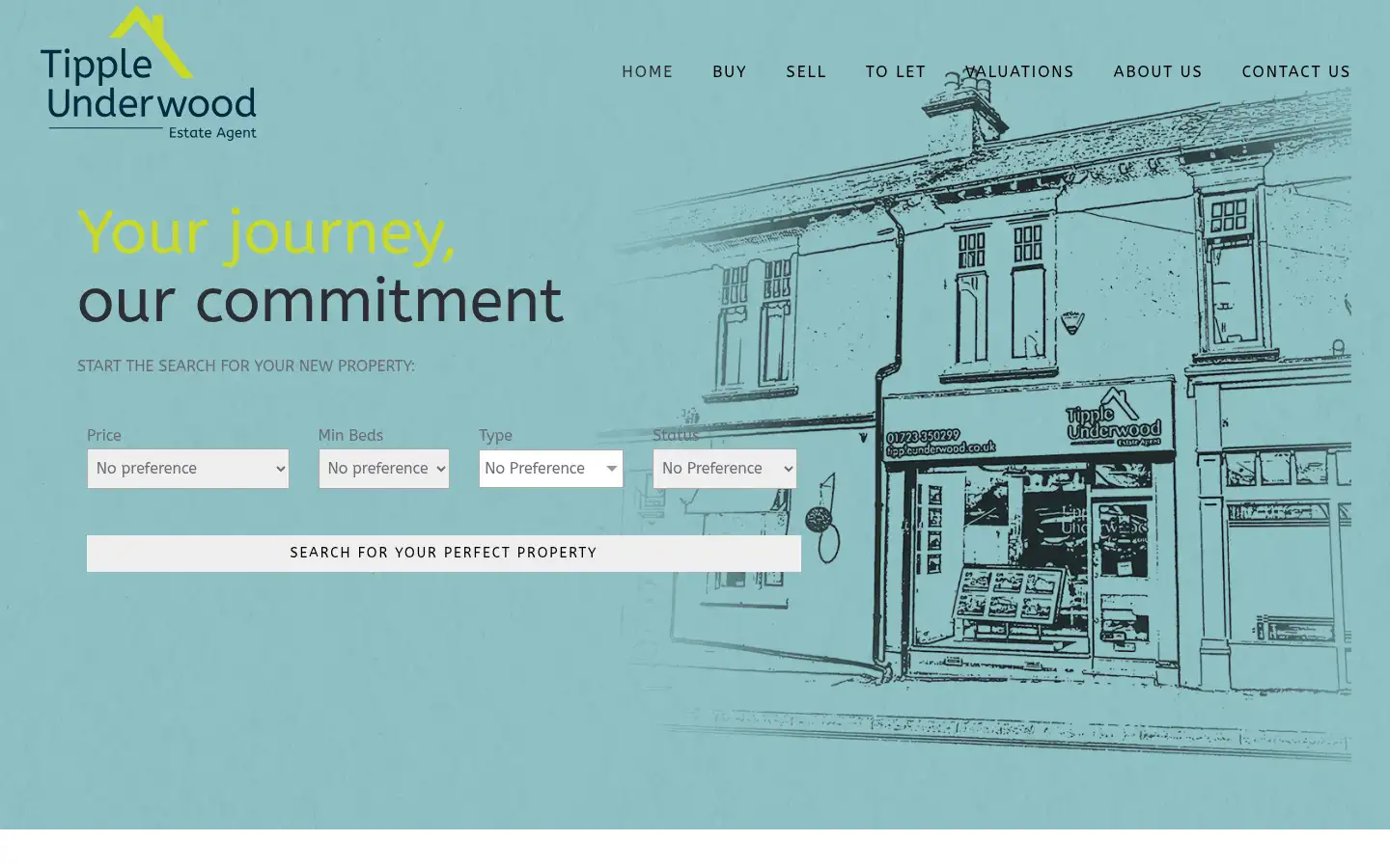 Screenshot of tippleunderwood.co.uk