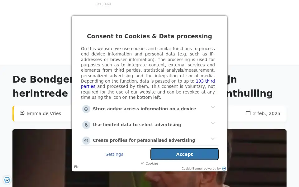 Screenshot of tipsenweetjes.nl