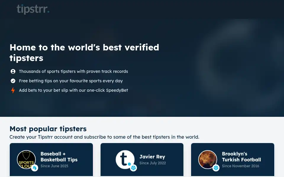 Screenshot of tipstrr.com