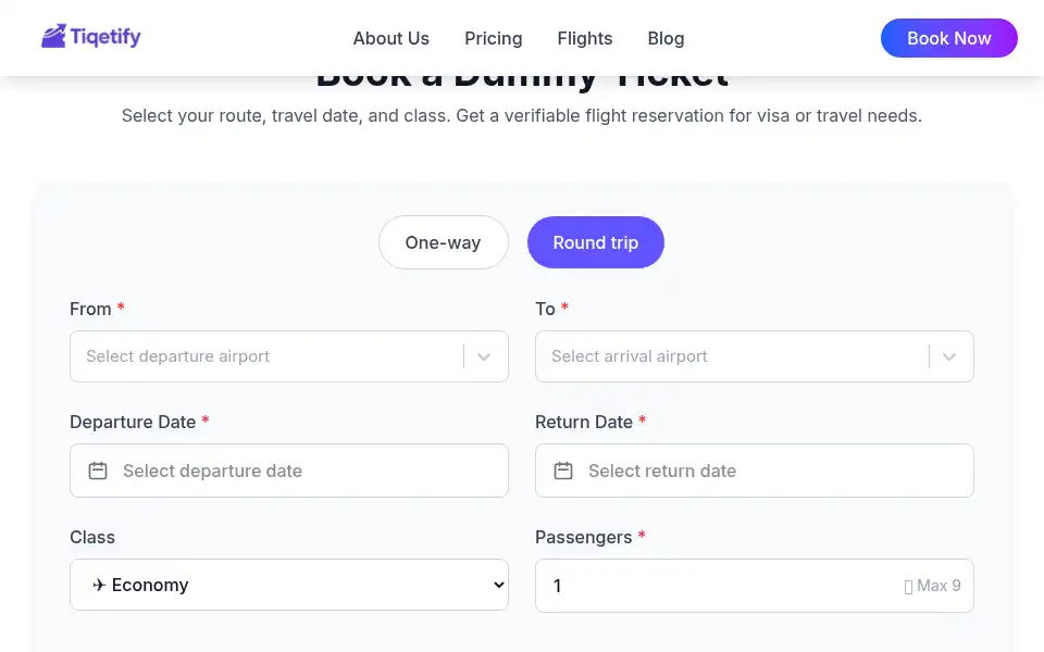 Screenshot of tiqetify.com