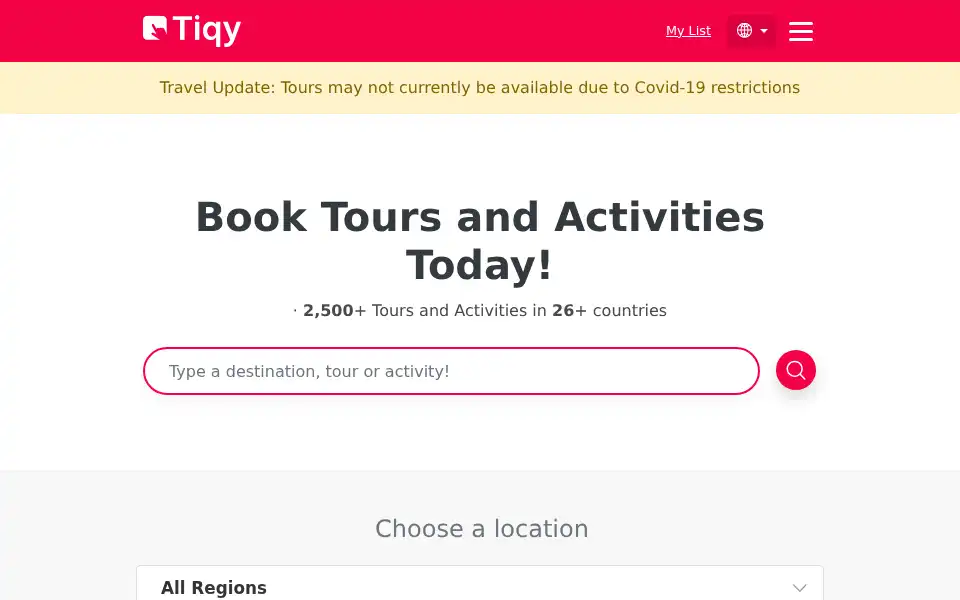 Screenshot of tiqy.com