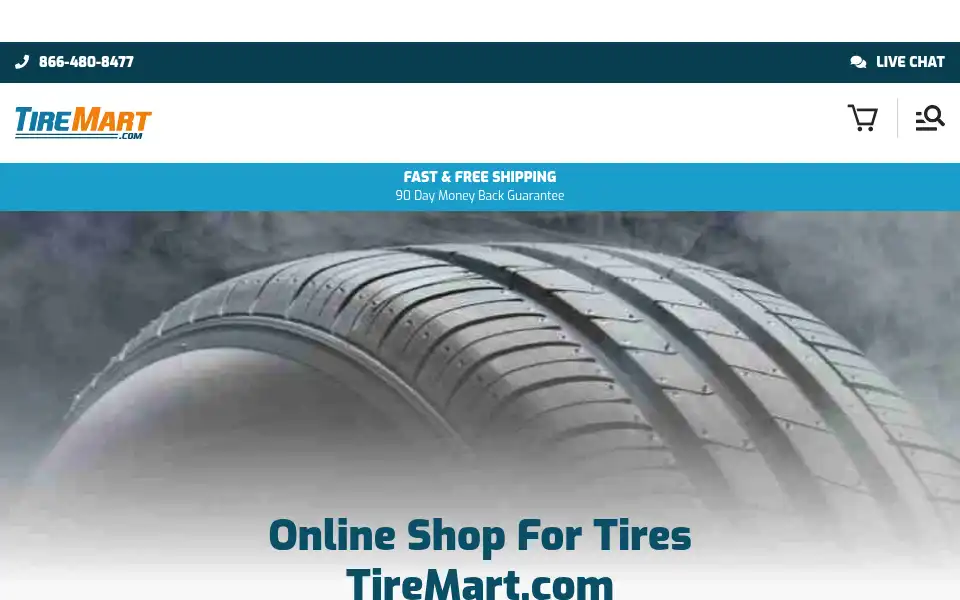 Screenshot of tiremart.com
