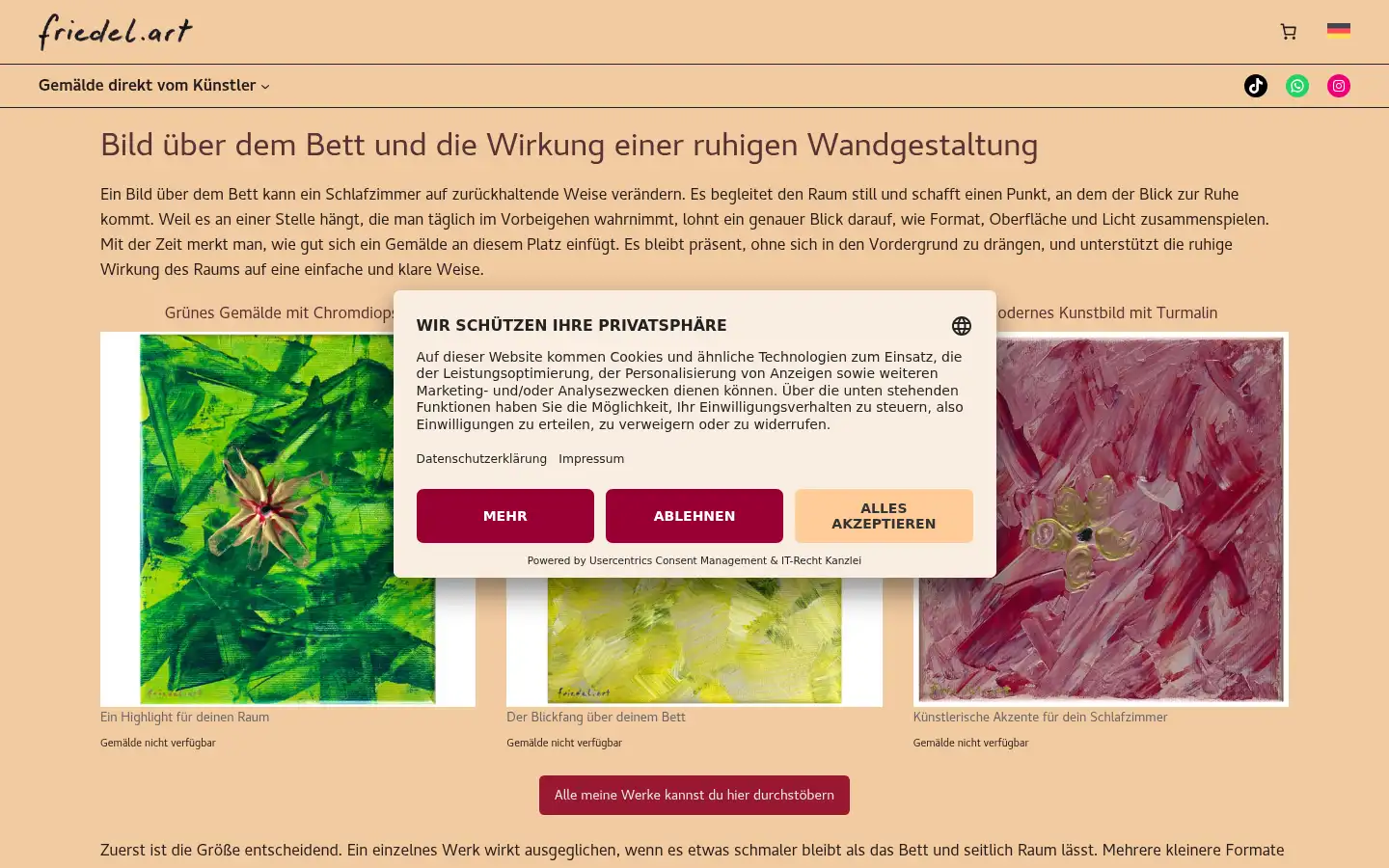 Screenshot of tisch-bett.de