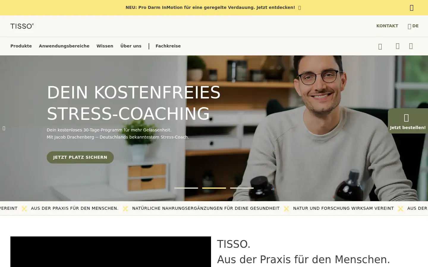 Screenshot of tisso.de