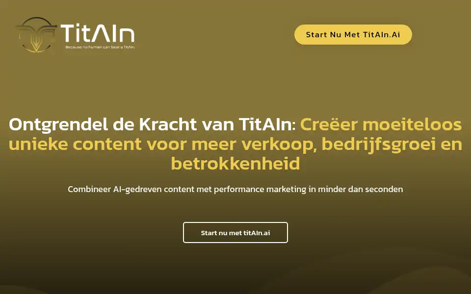 Screenshot of titain.ai