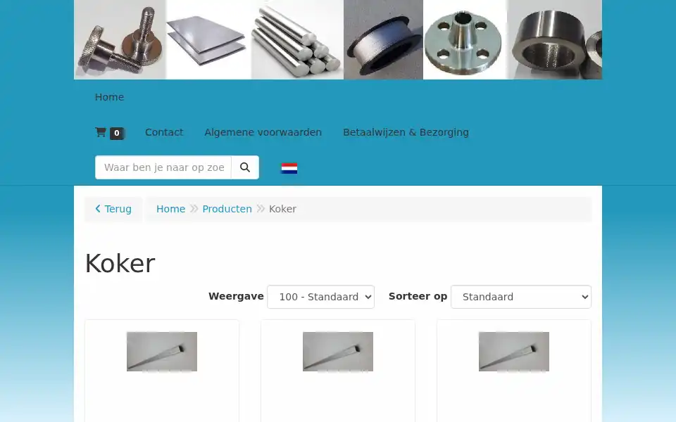 Screenshot of titaniumshop.nl