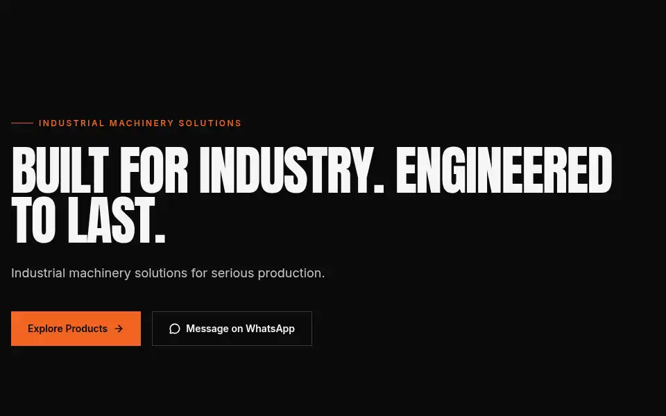 Screenshot of titanprimemachinery.com