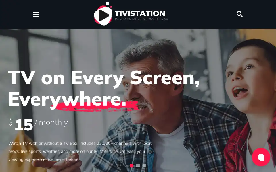 Screenshot of tivistation.com