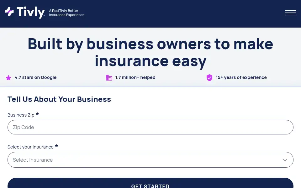Screenshot of tivly.com