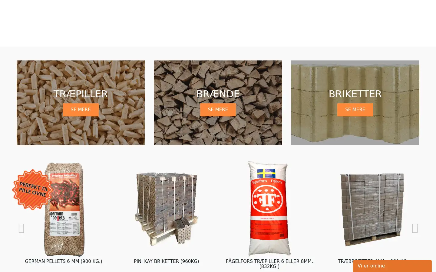 Screenshot of tj-traepiller.dk