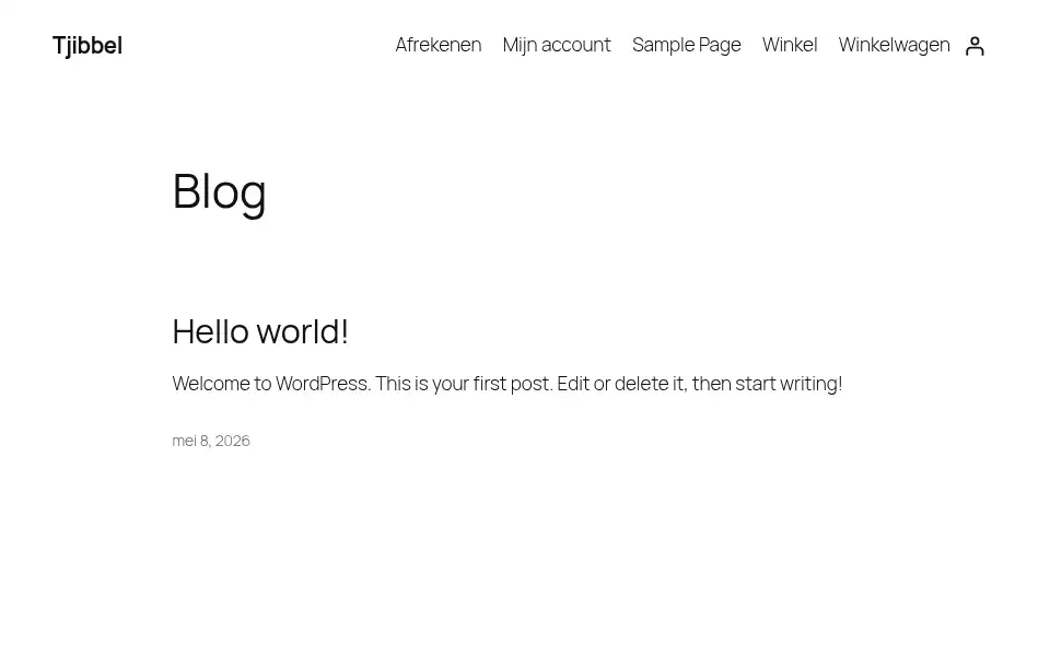 Screenshot of tjibbel.nl