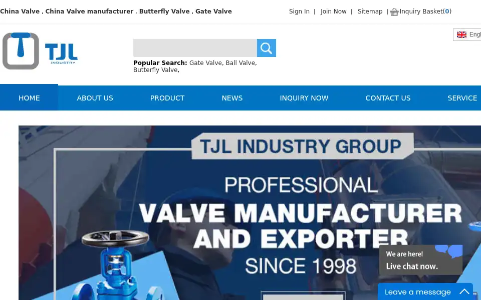 Screenshot of tjlindustry.com