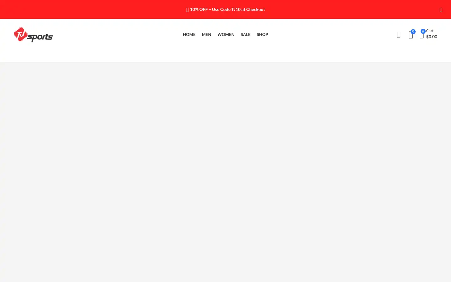 Screenshot of tjsports.com.au