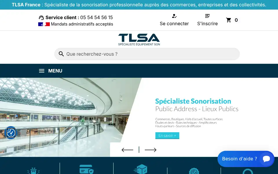 Screenshot of tlsafrance.fr