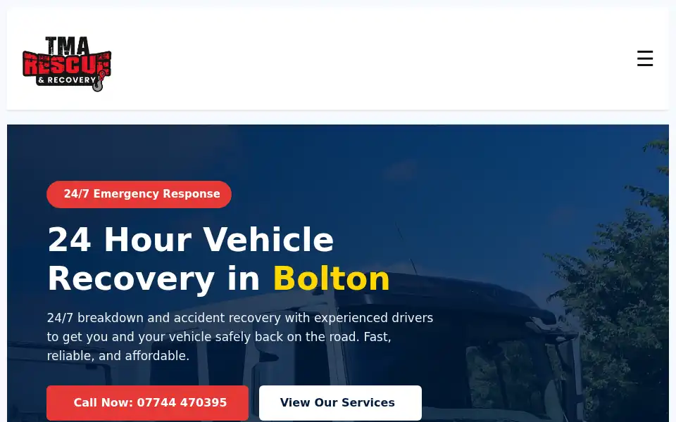 Screenshot of tma247recovery.com