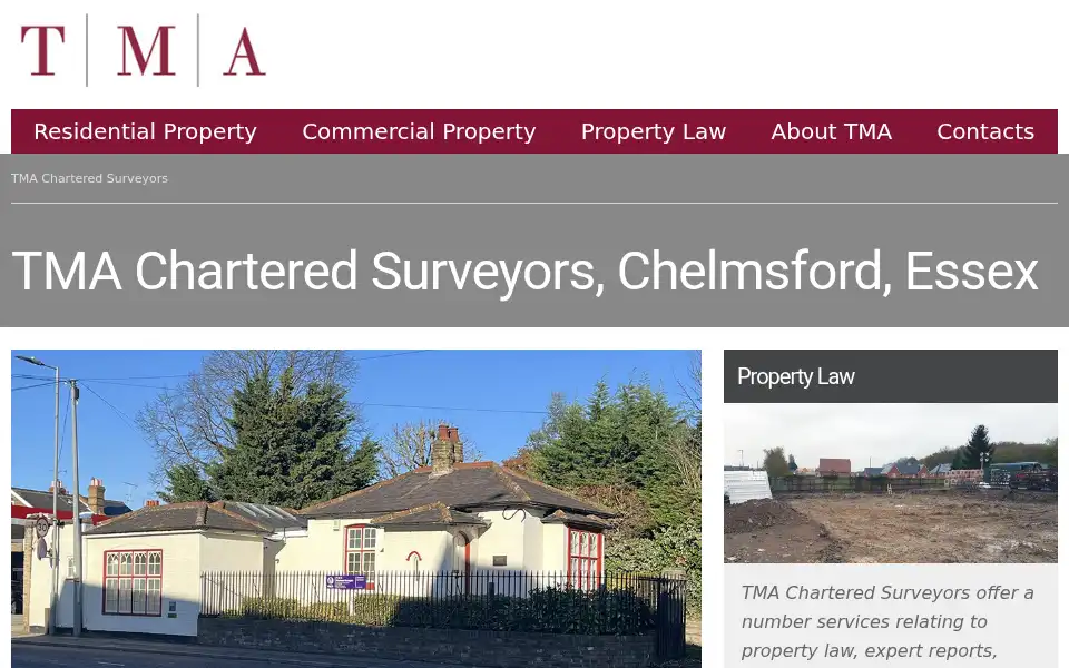 Screenshot of tmasurveys.co.uk
