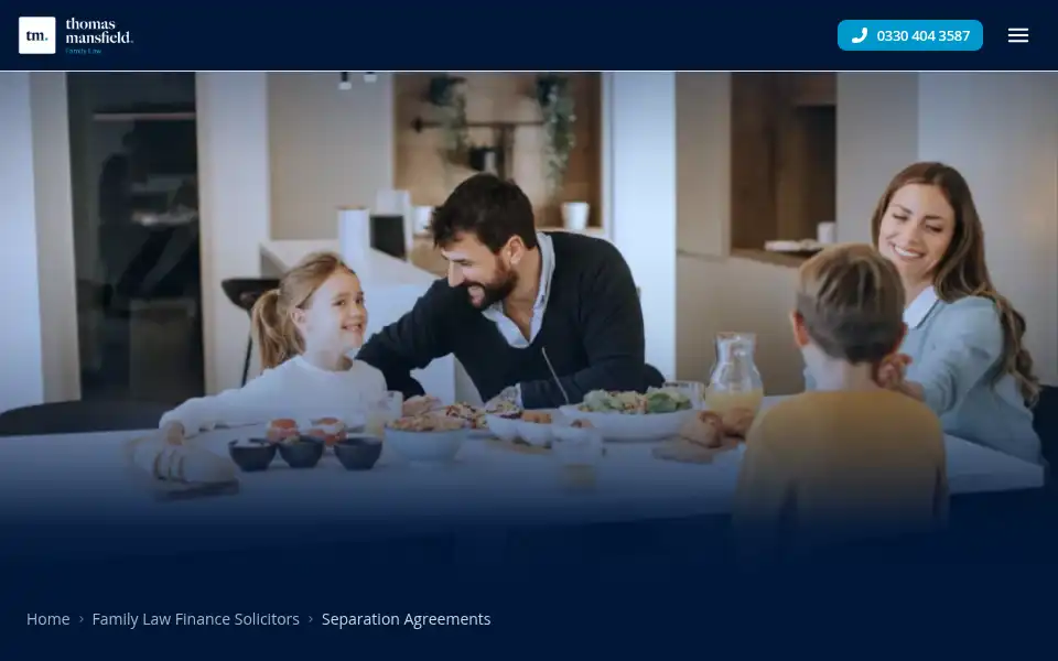 Screenshot of tmfamilylaw.co.uk