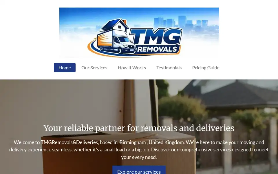 Screenshot of tmgremovals-deliveries.co.uk