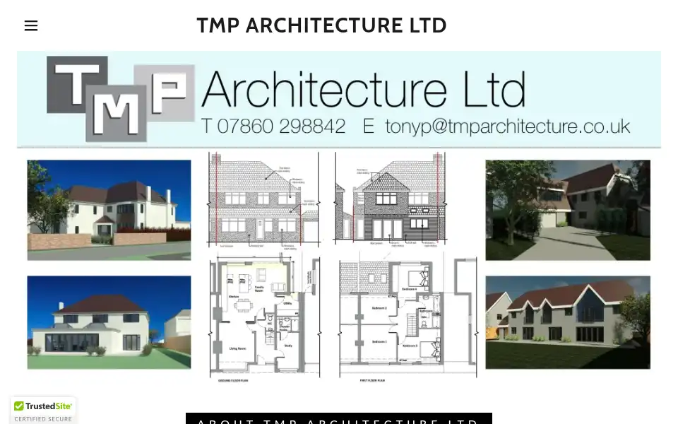 Screenshot of tmparchitecture.co.uk