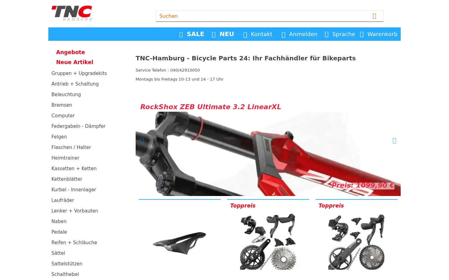 Screenshot of tnc-hamburg.com