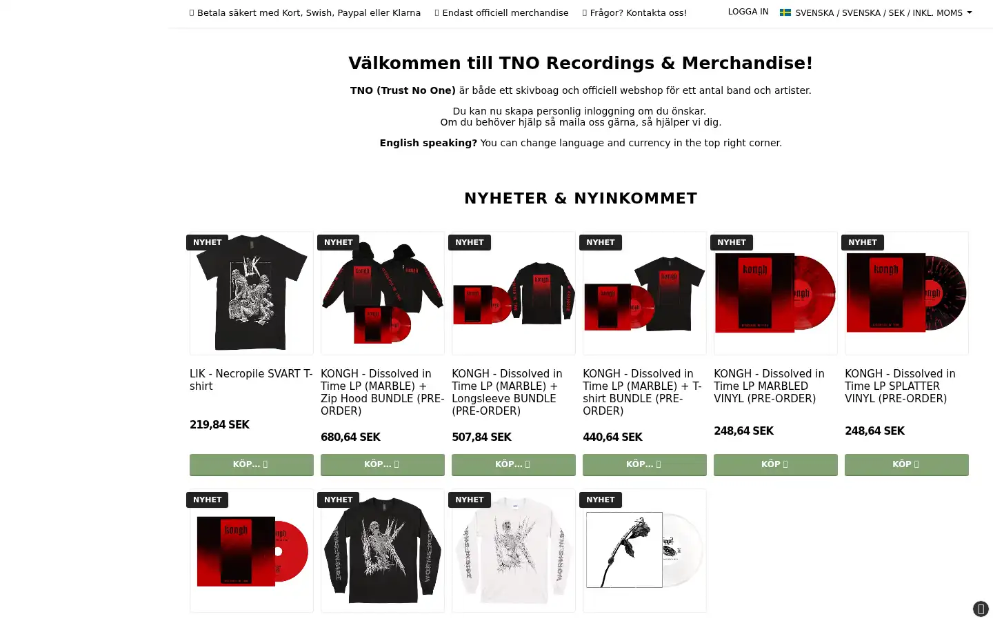 Screenshot of tnor.se