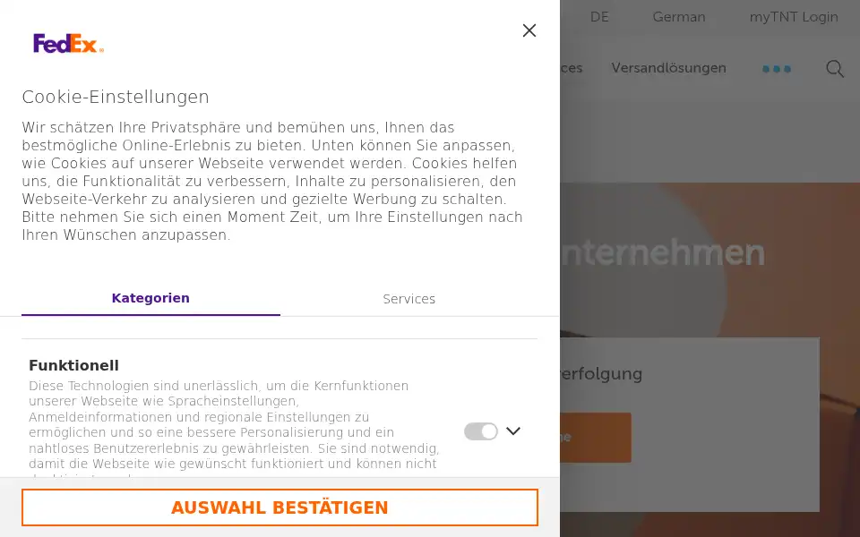 Screenshot of tnt.co.nz