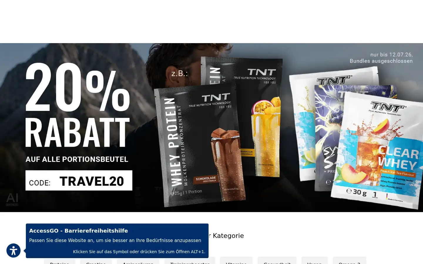 Screenshot of tnt-supplements.de