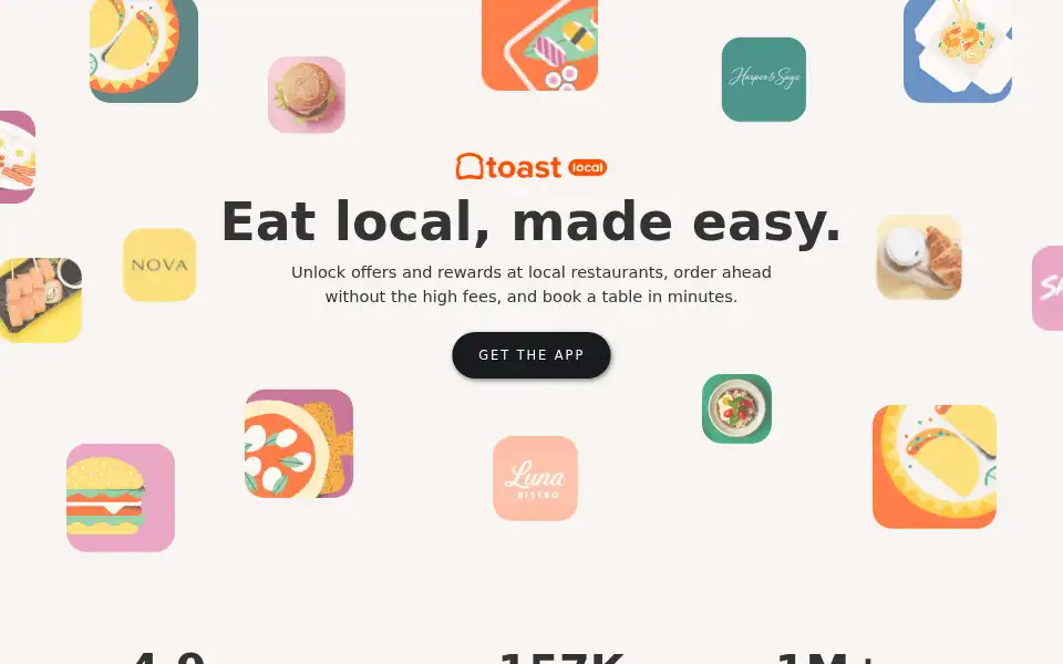 Screenshot of toasttakeout.com
