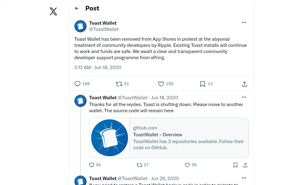 Screenshot of toastwallet.com
