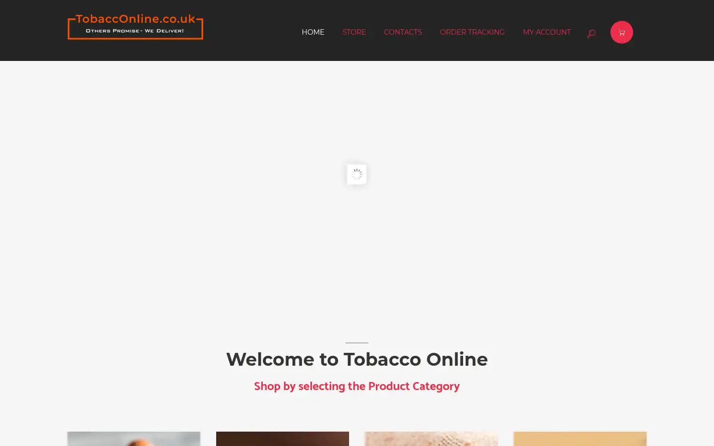Screenshot of tobaccoonline.co.uk