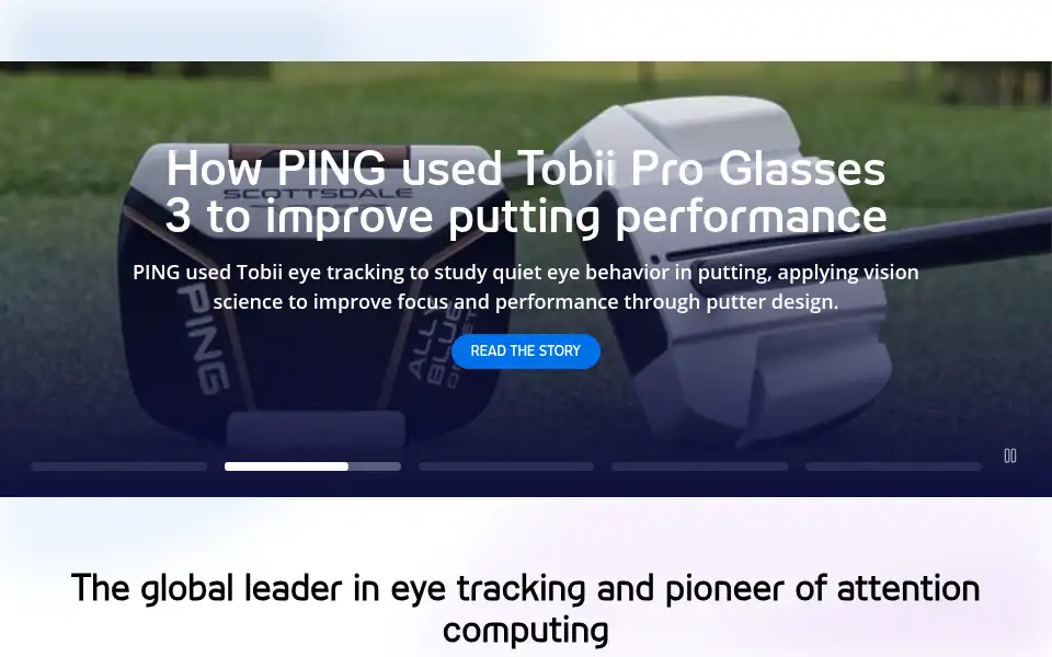 Screenshot of tobii.com