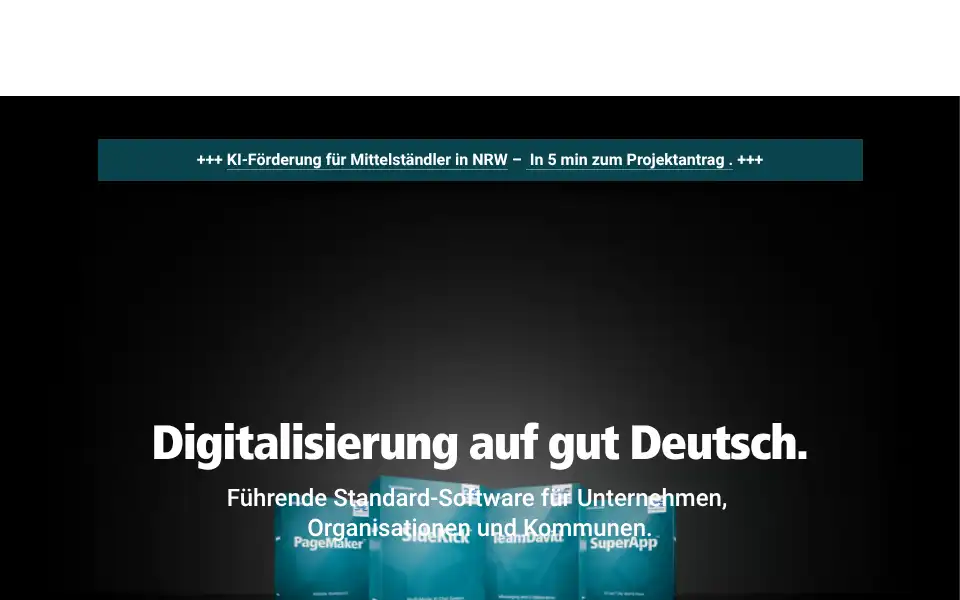 Screenshot of tobit.software