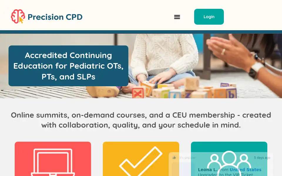Screenshot of toddlerplayconference.com