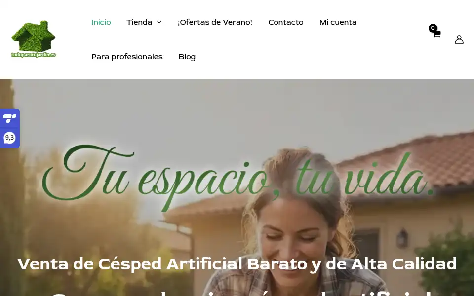 Screenshot of todoparatujardin.es
