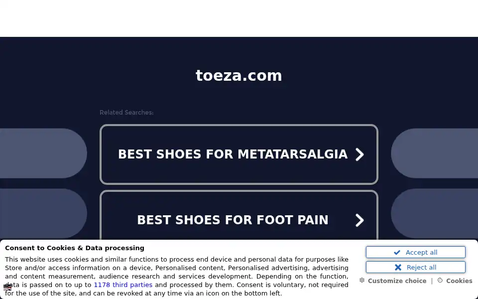 Screenshot of toeza.com