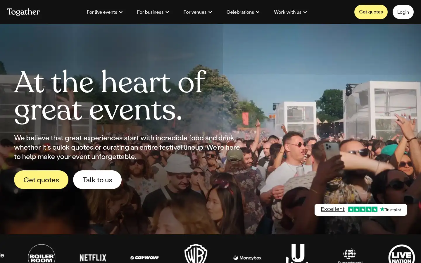 Screenshot of togather.com