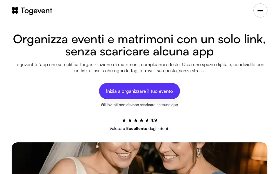 Screenshot of togevent.com