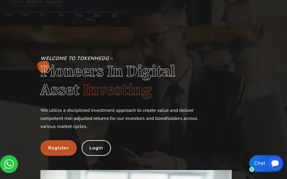 Screenshot of tokenhedg.com