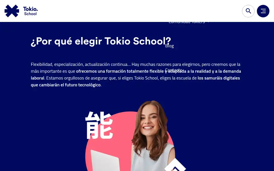 Screenshot of tokioschool.com