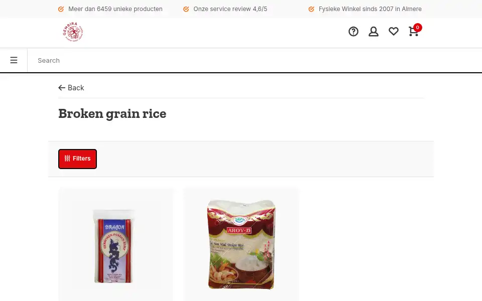 Screenshot of tokogembira.nl